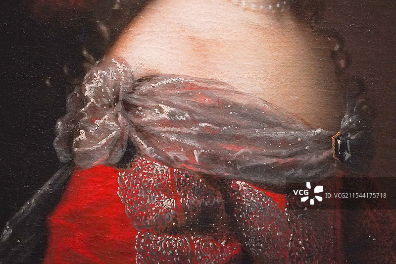 凡尔赛宫与特里亚农宫国家博物馆藏1663年前亨利·博布兰、夏尔·博布兰布面油画年轻时的孟德斯潘夫人肖图片素材