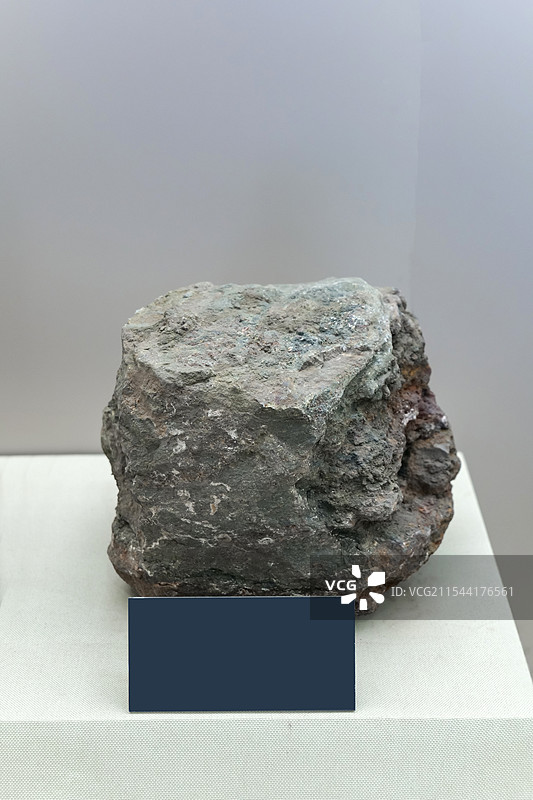 矽卡岩型磁铁矿 淄博市金岭产 山东省地质博物馆图片素材