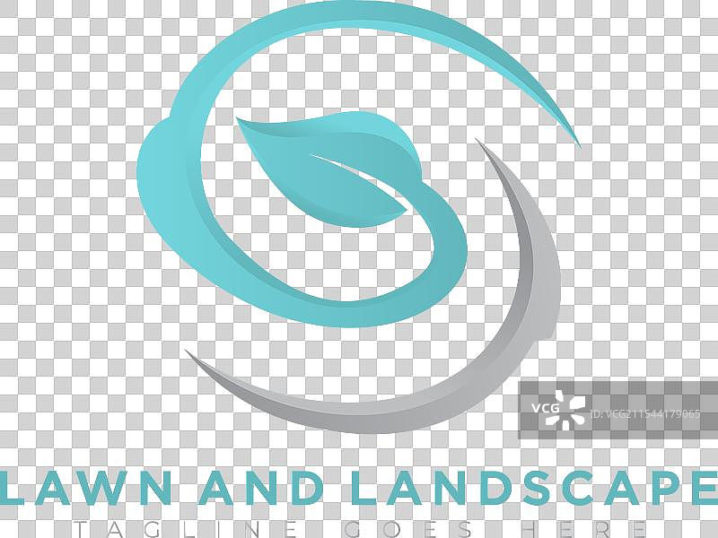 字母S草坪与景观标志图片素材