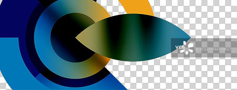 时尚简约的圆形抽象背景图片素材