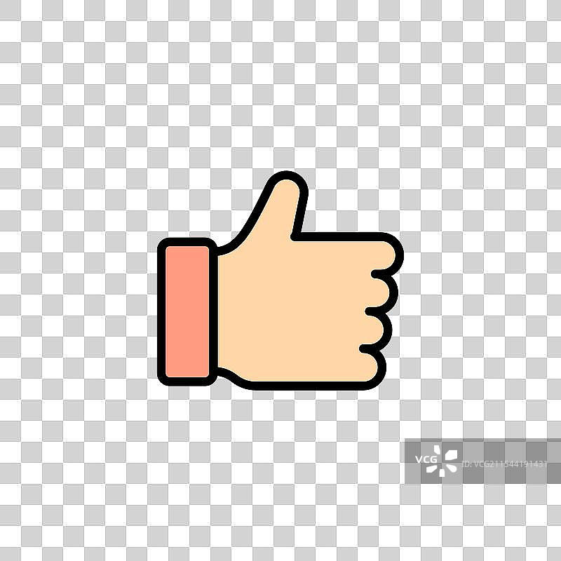 白色背景上的彩色图标图片素材