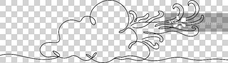 云天气风阵风图片素材