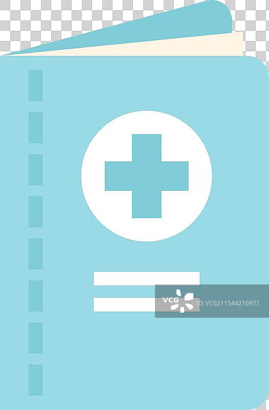 蓝色医疗记录本代表医疗保健图片素材