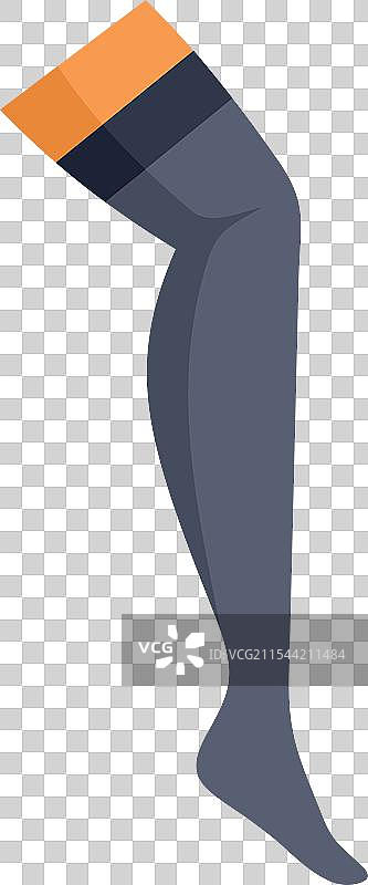 灰色静脉曲张压缩袜图片素材