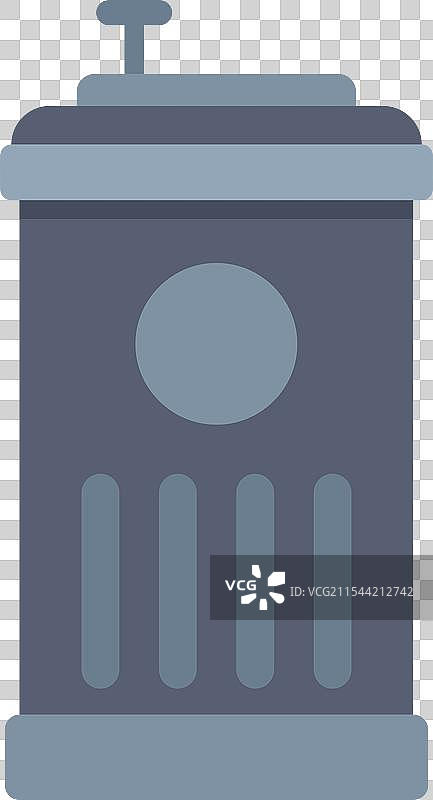 街道上的公共垃圾桶图片素材