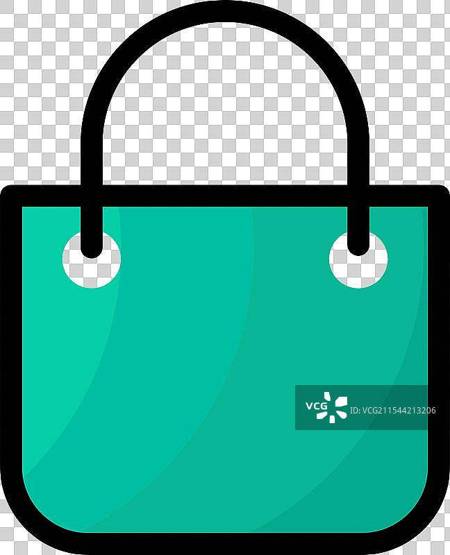 手提袋图标标志设计模板，孤立展示图片素材