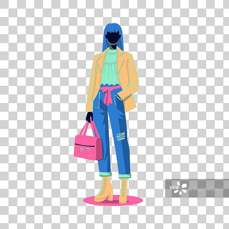 时尚的女性服装模特图片素材