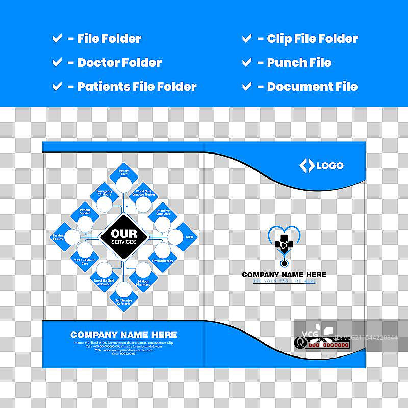 文件夹或医生或患者的病历文件图片素材