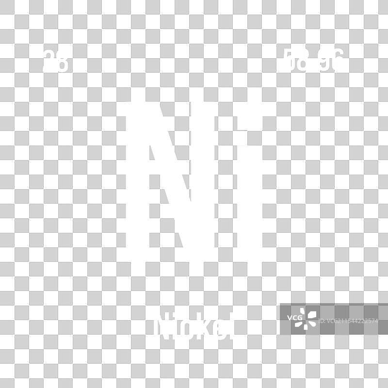 镍 Ni 周期表元素图片素材