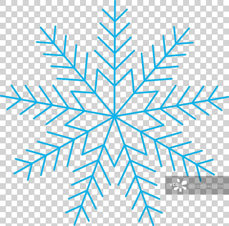 设计用的孤立背景上的雪花图片素材