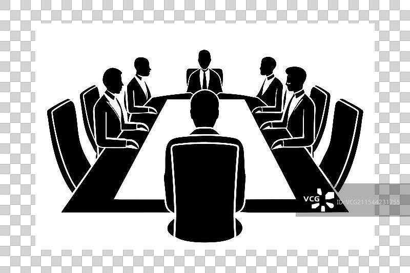 董事会愿景者剪影风格图片素材