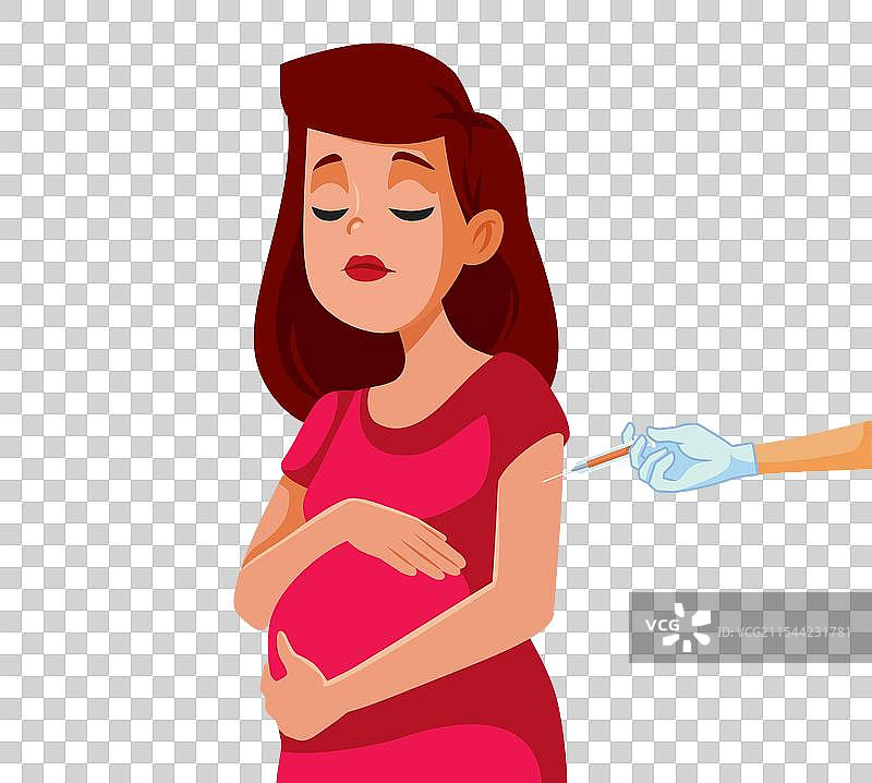 孕妇接种疫苗以预防疾病图片素材