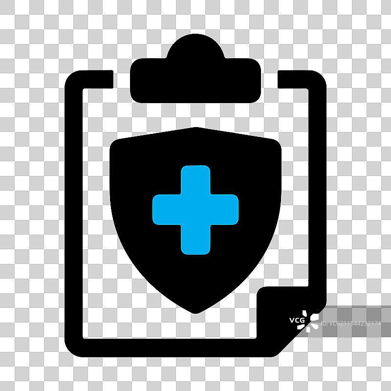 医疗报告图标集，包含剪贴板图片素材