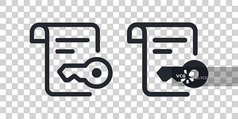 极简风格的关键词图标图片素材