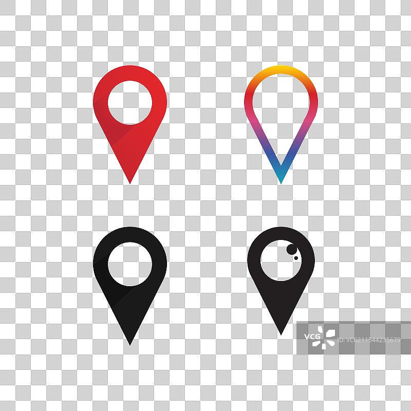 地图位置图标标志，适用于谷歌地图标识图片素材