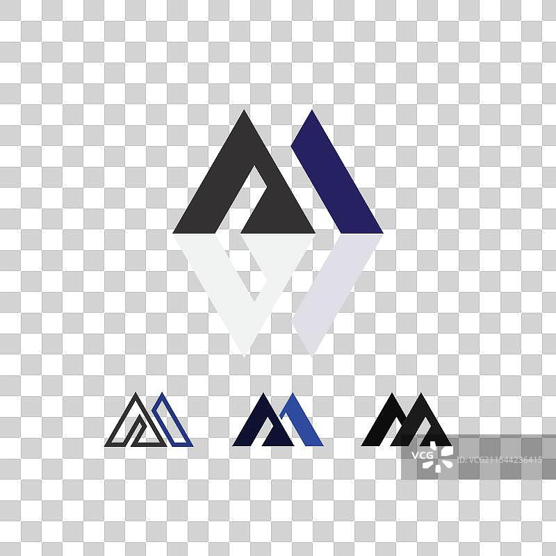 字母M标志模板图片素材