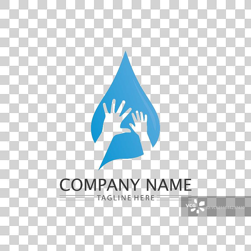 水滴标志模板图片素材