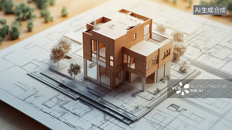 【AI数字艺术】银行建筑图纸，CAD图纸图片素材