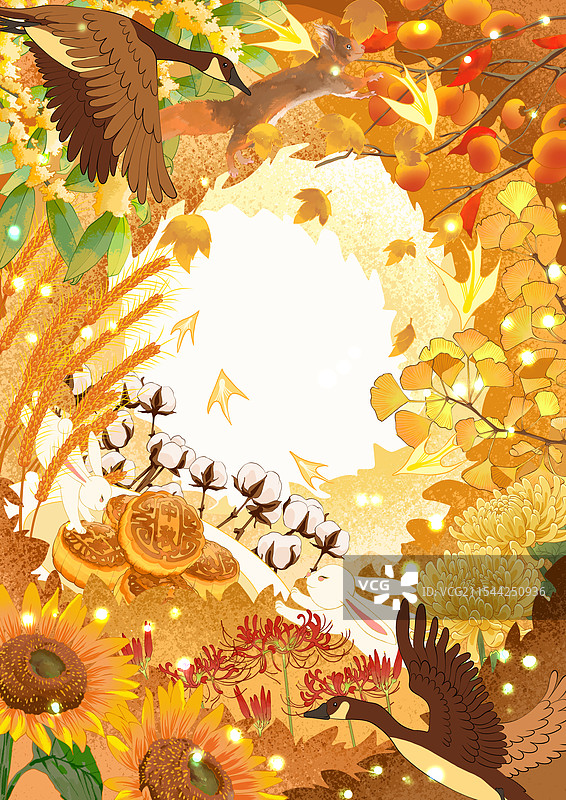 秋天插画图片素材