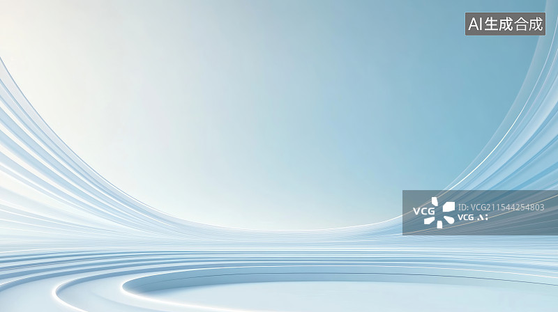 【AI数字艺术】蓝色线条科技背景图片素材