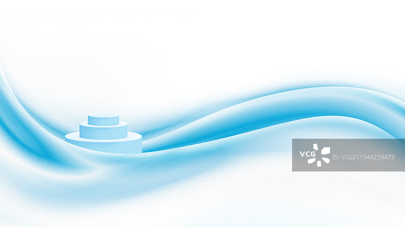 蓝色浪漫美陈产品背景图片素材