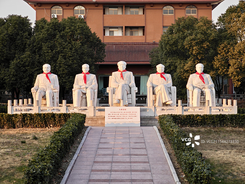 华西村伟人雕像图片素材