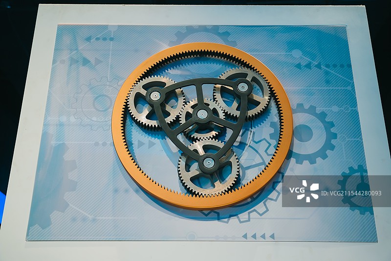 齿轮 机械 青岛科技馆的科普展示图片素材