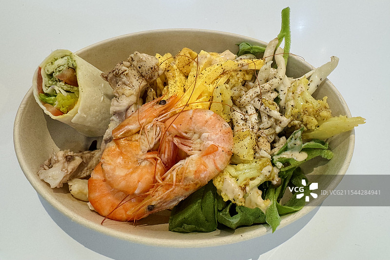 减脂轻食沙拉图片素材