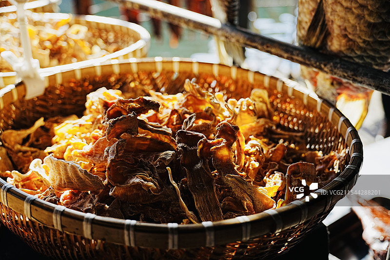 阳光下的笋干图片素材