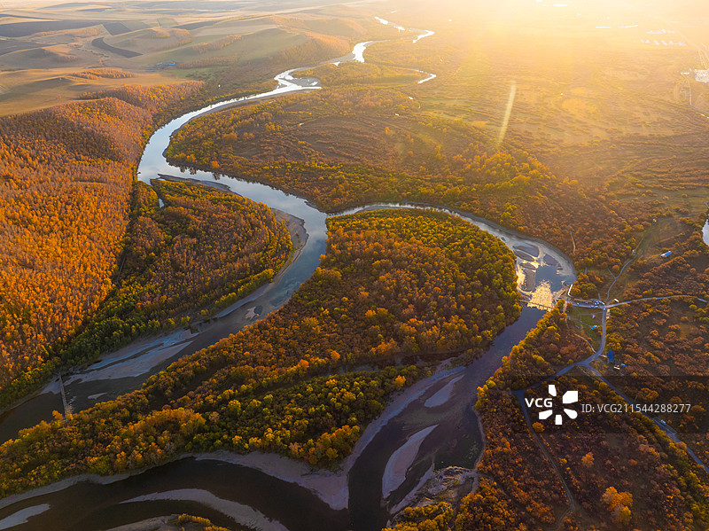 秋天 额尔古纳国家森林湿地公园图片素材