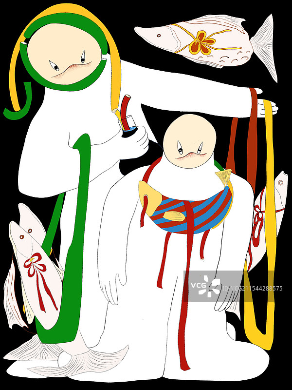 年年有余祈福奇幻图片素材