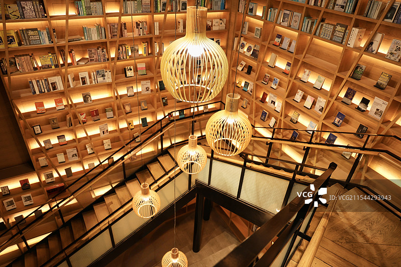 南京 G·SPACE书店内景图片素材