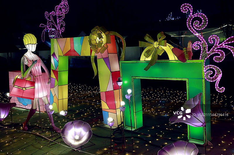 庙会 春节 节日 灯展 喜庆图片素材