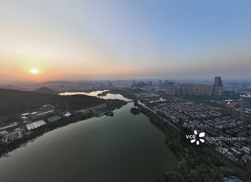 顺峰山公園日落图片素材