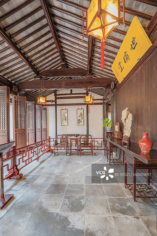 苏州园林艺圃世纶堂图片素材