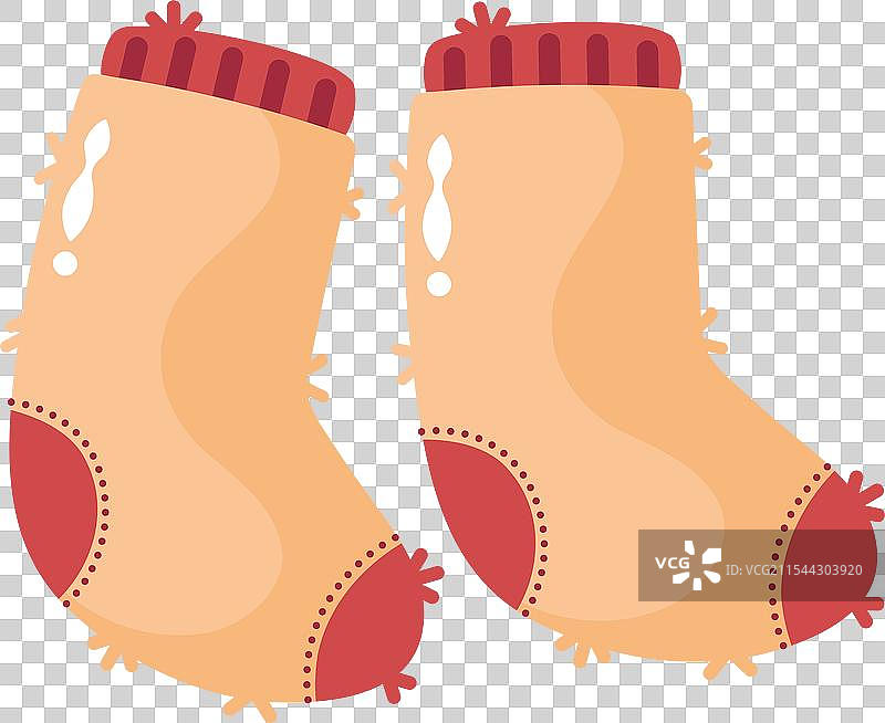 温暖的袜子与秋季服装图片素材