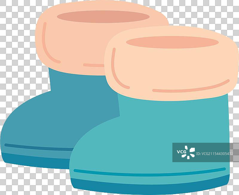 冬季保暖靴子和衣物图片素材