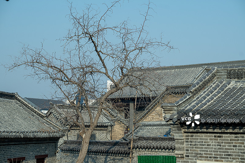 淄博周村古商城街景图片素材