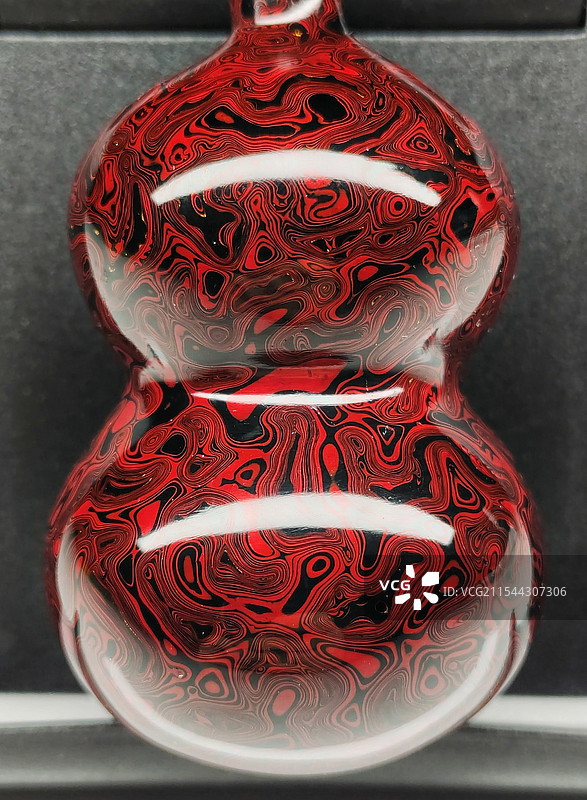 非遗漆器：大漆犀皮漆葫芦图片素材