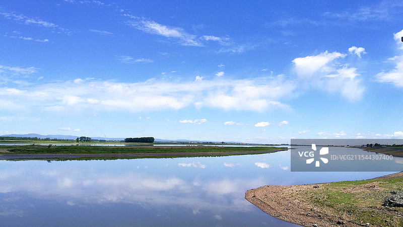 江畔掠影图片素材