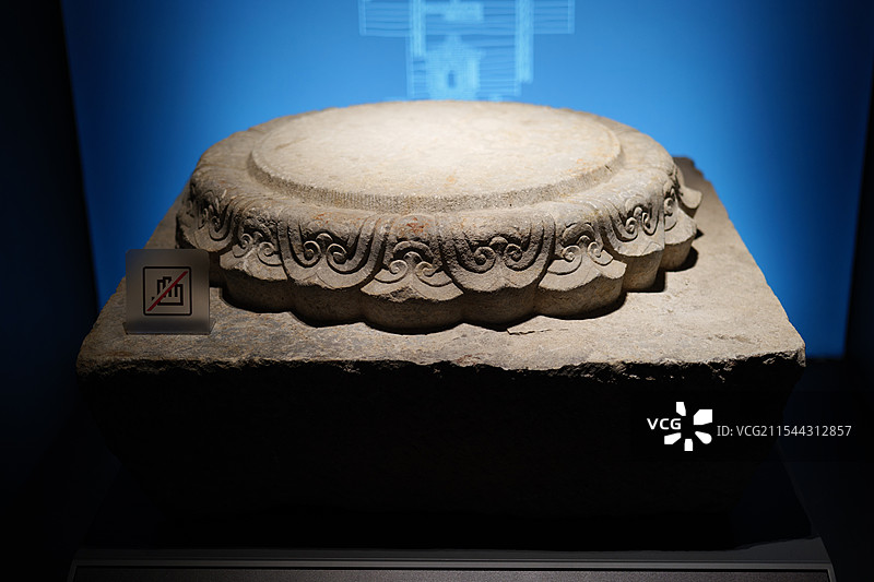 上海博物馆|考古上海馆|隆平寺塔基莲花石柱础（宋）图片素材
