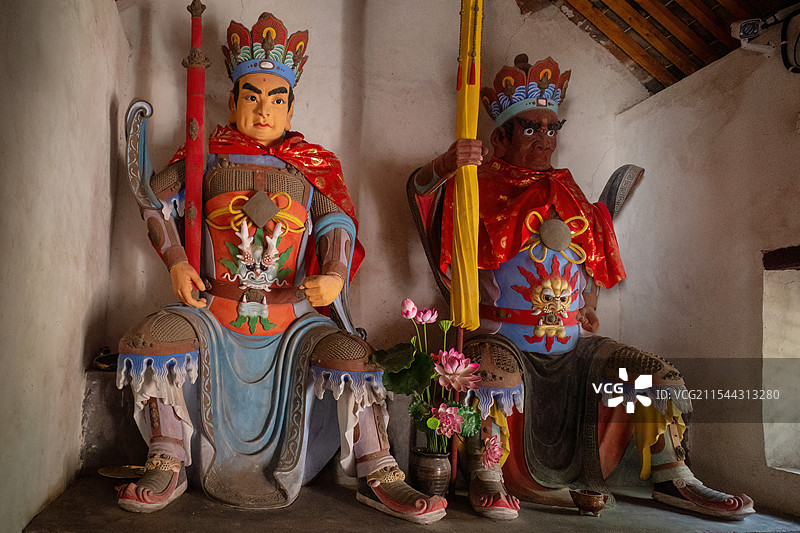 河南省平顶山市郏县小峨眉山下三苏园中广庆寺图片素材