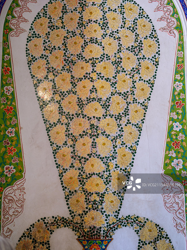 布哈拉古城夏宫的内部图片素材