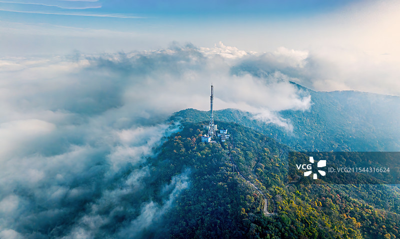 云漫老山图片素材