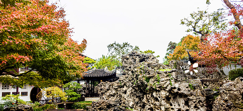 苏州园林艺圃景观图片素材