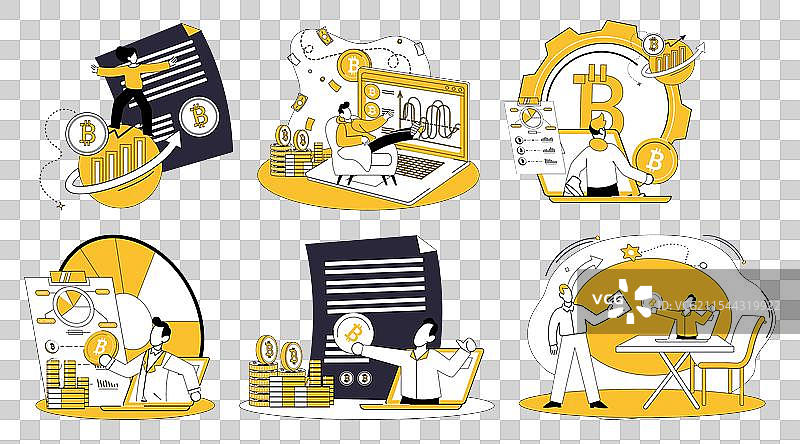 加密货币学习与投资策略图片素材