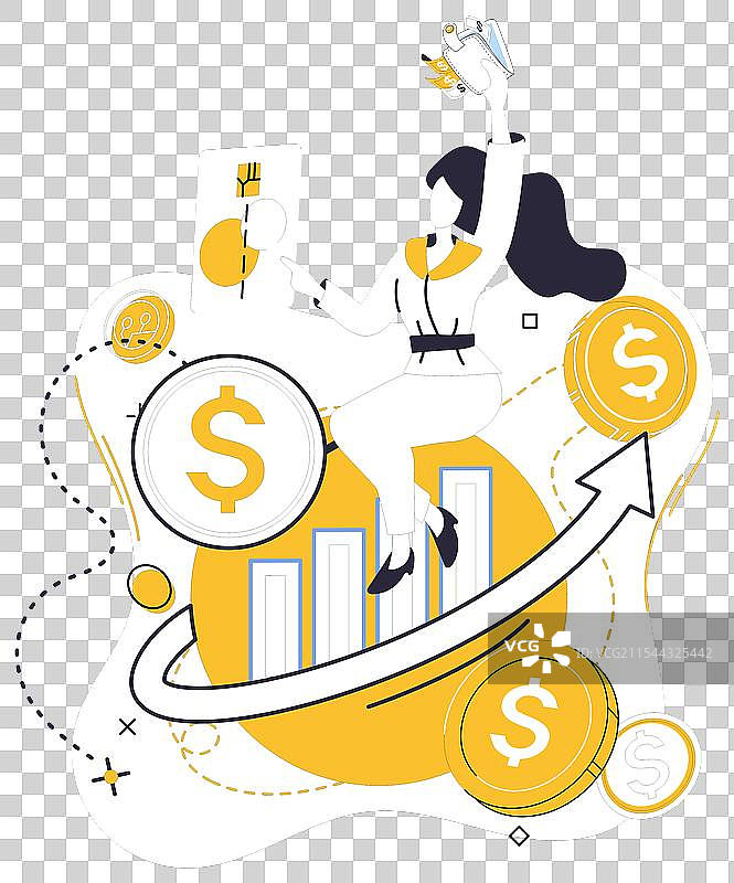 通过储蓄账户实现财务增长图片素材