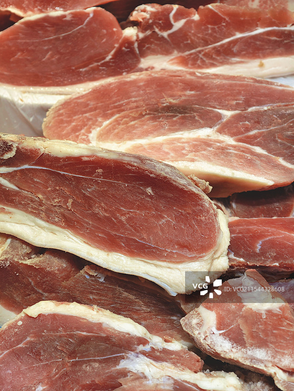 咸肉特写镜头图片素材