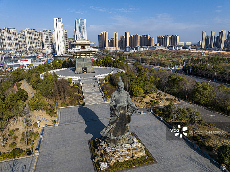 航拍湖北省随州市                          风光图片素材