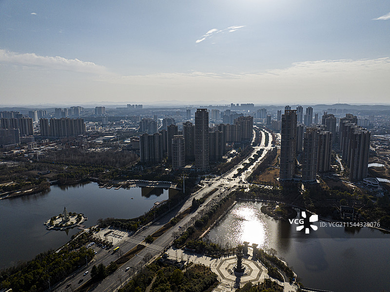 航拍湖北省随州市                          风光图片素材